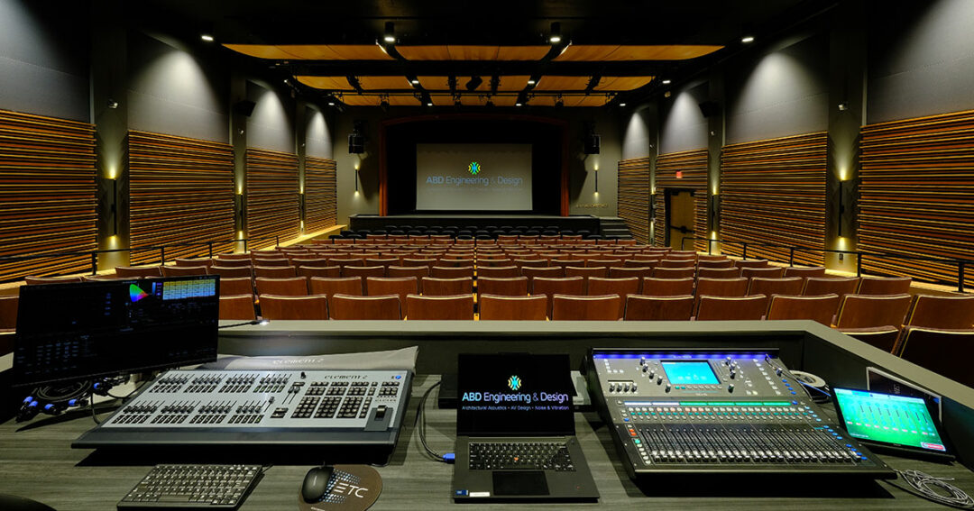 ABD Engineering & Design provided acoustical and audiovisual consulting for this adaptive reuse project adding a performing arts wing to the cultural center.