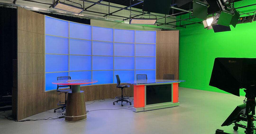 ABD provided Audiovisual Design and Acoustical Consulting for the academic building addition at Wheaton Academy, focusing on the Broadcast Studio.