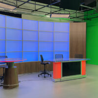 ABD provided Audiovisual Design and Acoustical Consulting for the academic building addition at Wheaton Academy, focusing on the Broadcast Studio.