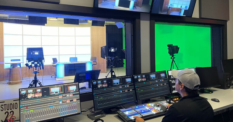 ABD provided Audiovisual Design and Acoustical Consulting for the academic building addition at Wheaton Academy, focusing on the Broadcast Studio.